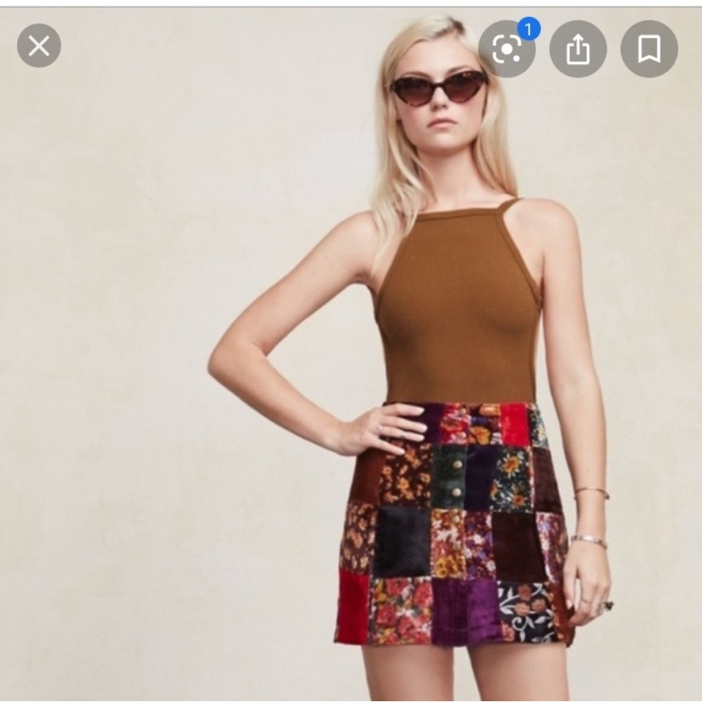 Reformation mini skirt